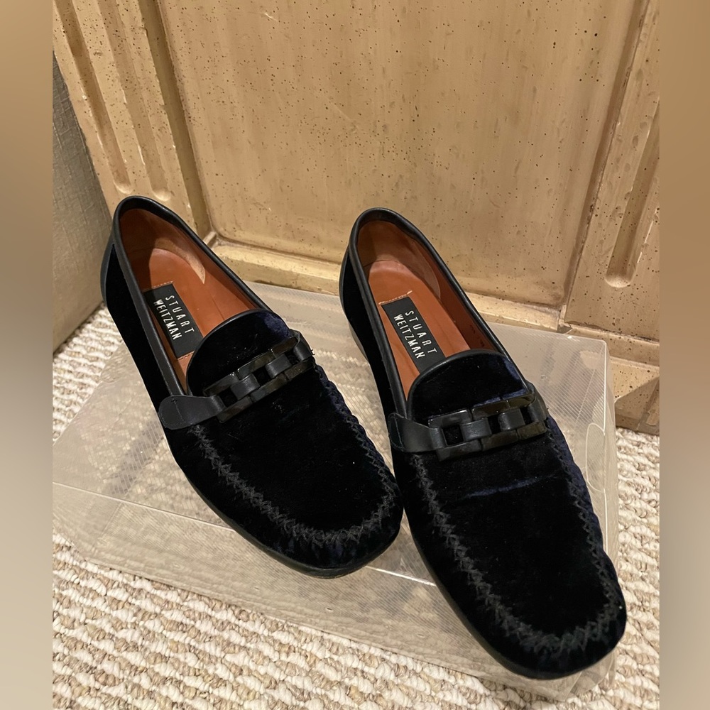 Stuart Weitzman Velvet Loafers